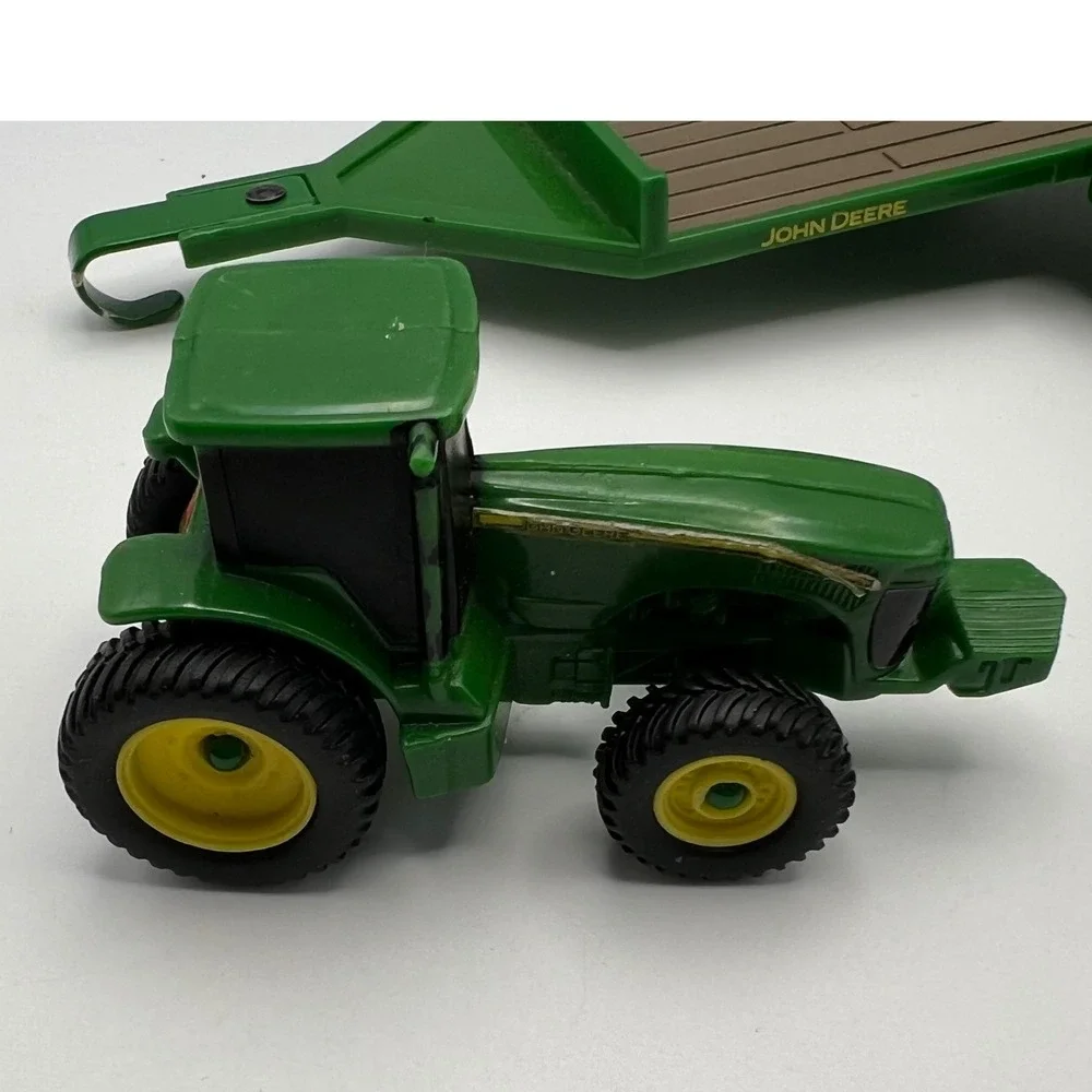 John Deere Vehicles and Equipment Toy Lot of 3 Harvester, Trailer, Ewell Tractor
